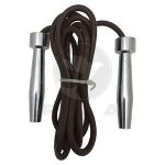 Skipping Rope With Genuine Leather & Metal Handle