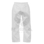 Karate Pants Middleweight Elastic Waist (White)